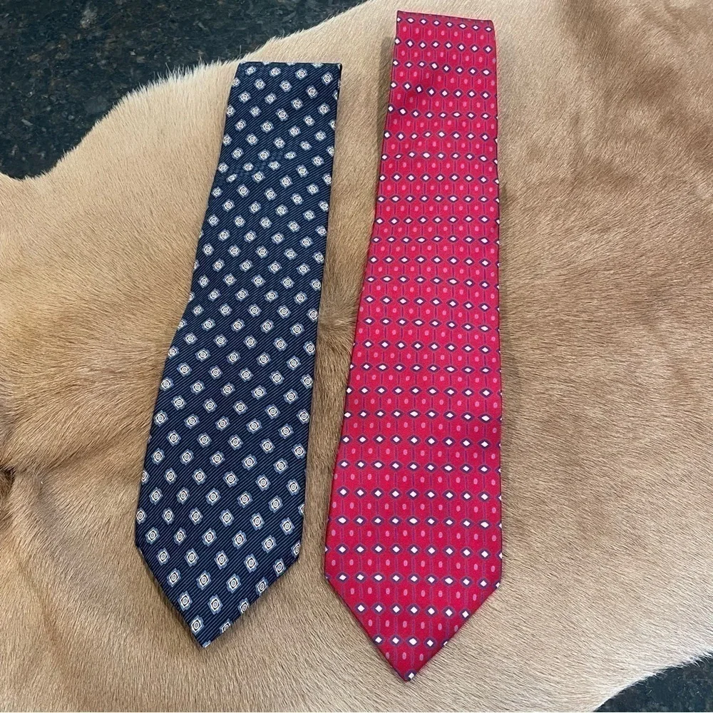Pair of Chaps 100% silk men's neck ties